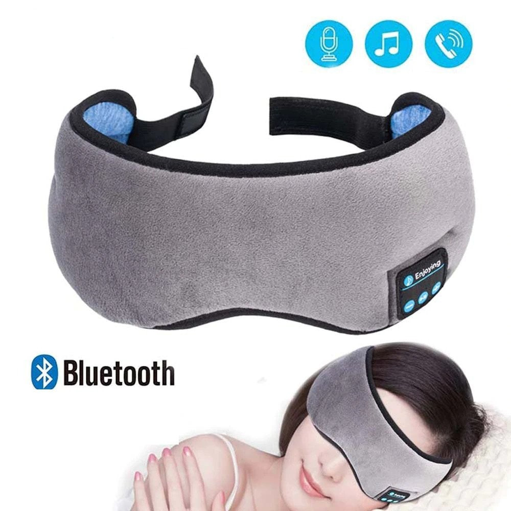 Máscara para dormir com fone de ouvido Bluetooth!
