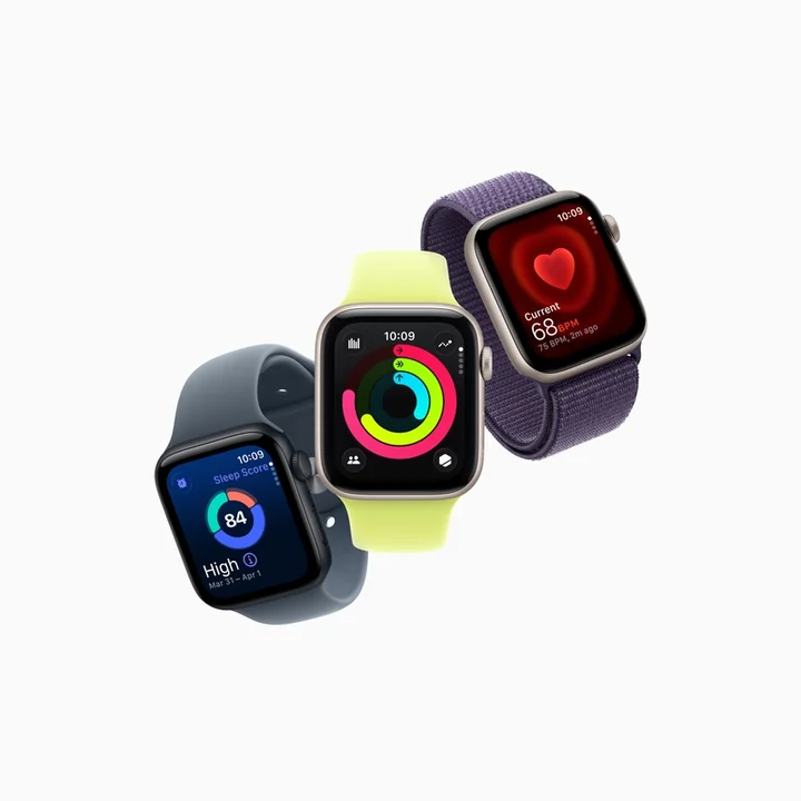 Apple Watch SE 3 GPS 40 mm, 40 mm · meia-noite · pulseira esportiva M/G · chip S10