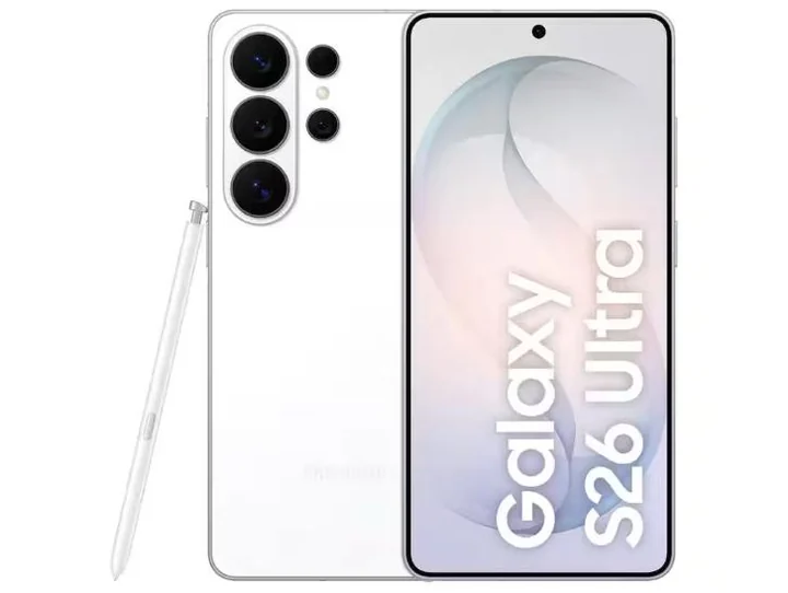 Galaxy S26 Ultra, 256 GB · 12 GB de RAM · branco